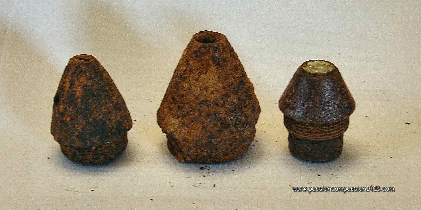 Three unidentified small fuses