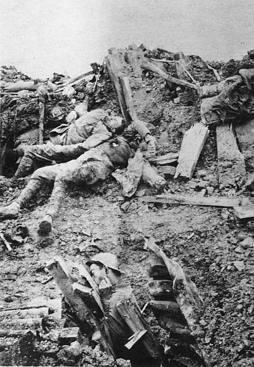 Abri effondré sur la cote 344 à Verdun