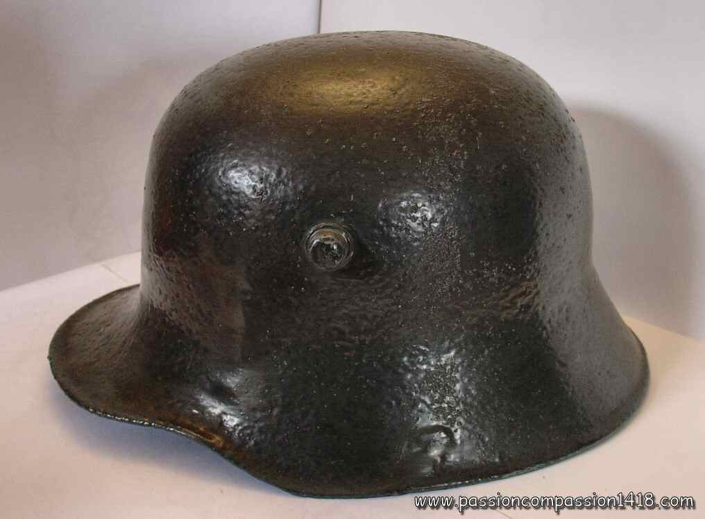 German Heavy Helmet (Stahlhelm) - profile view