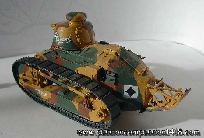 Renault model 1918 tank model