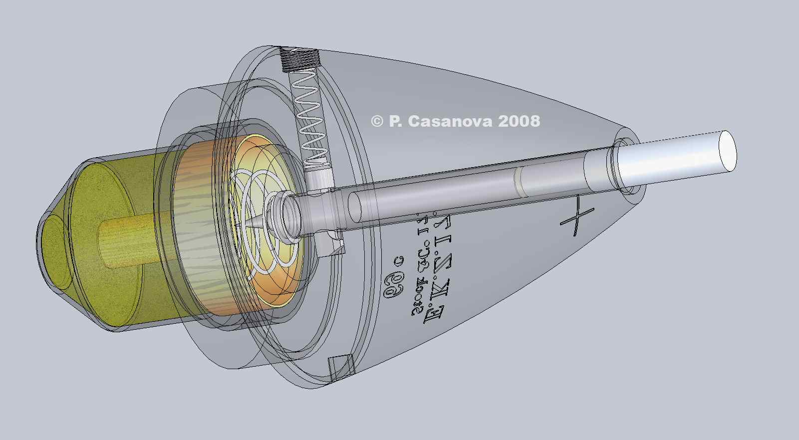 Transparent view of the EKZ 17 fuse